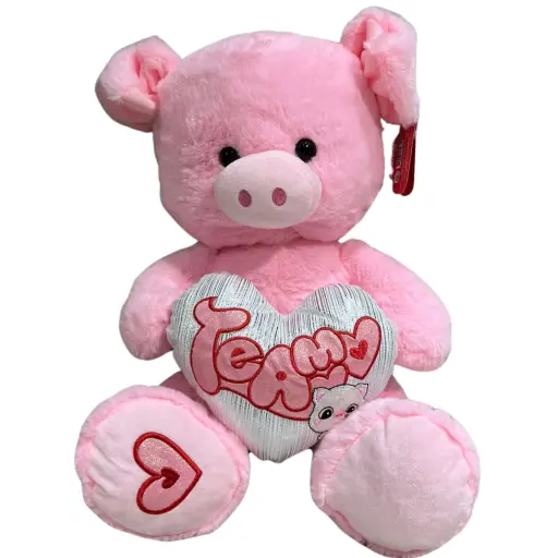 Peluche chancho corazon te amo 5464